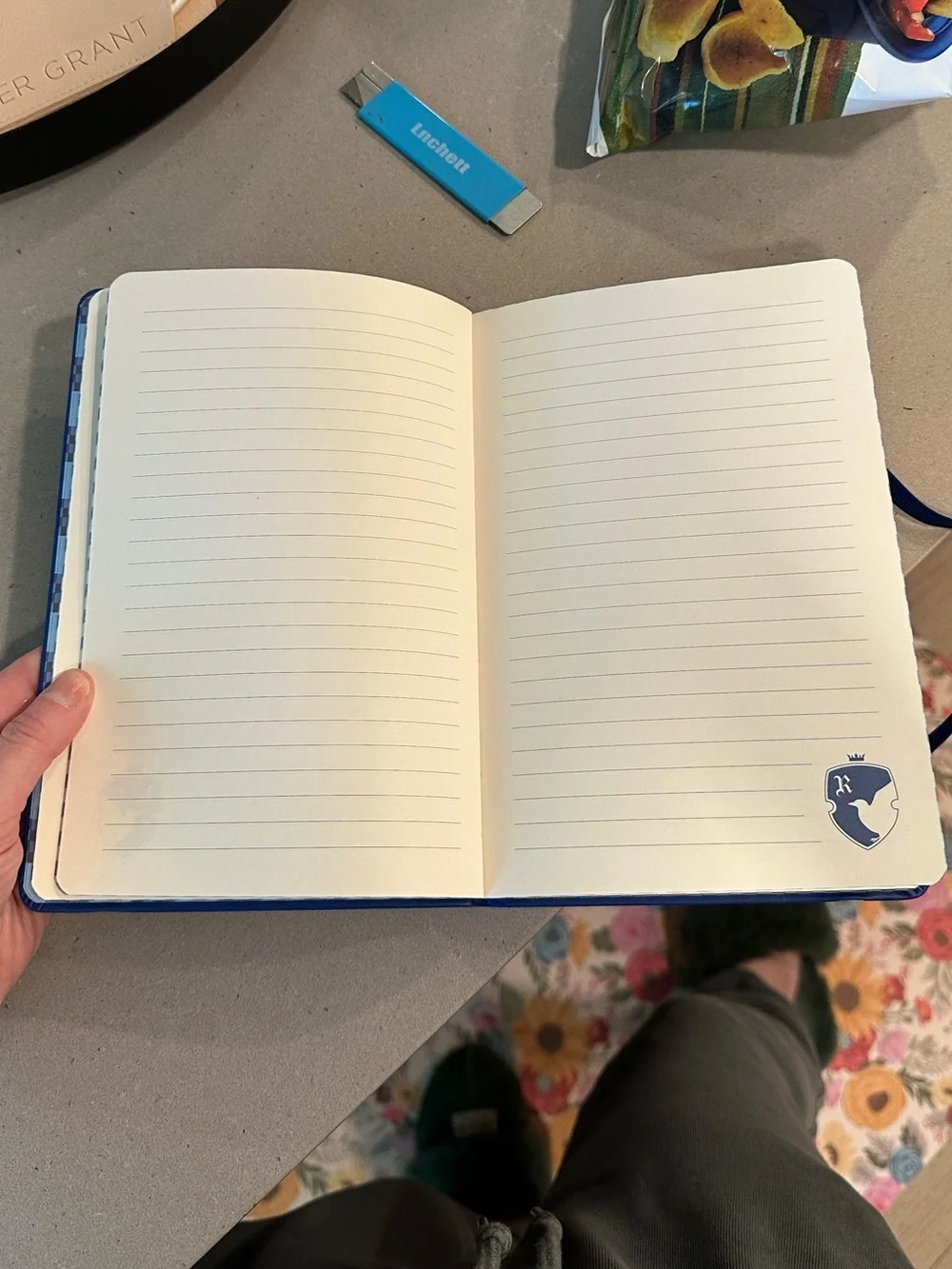 Ravenclaw Lined Notebook with Elastic Band